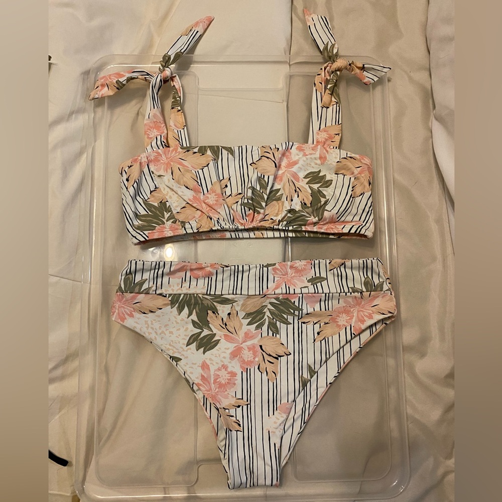 Zulu & Zephyr Tropical Mid Rise Bikini